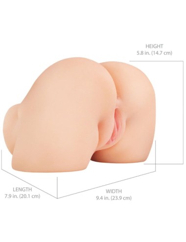 PDX ELITE - SHAKETHAT ASS REALISTISCHER VAGINA- UND ANUS-MASTURBATOR MIT VIBRATION