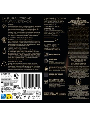 DUREX - TOTAL CONNECTION ULTRA FINE PLUS LATEXFREI 10 EINHEITEN