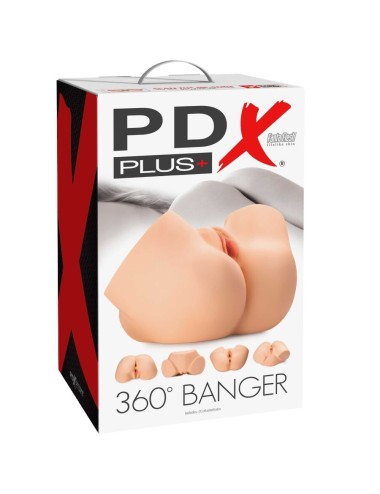 PDX PLUS - 360 BANGER REALISTISCHER ANAL- UND VAGINA-MASTURBATOR