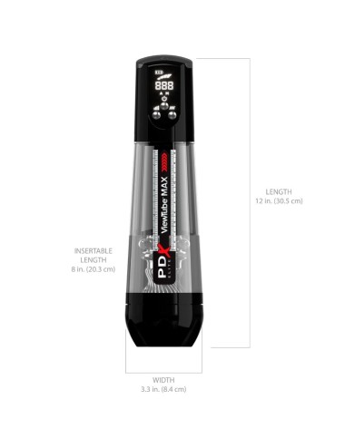 PDX ELITE - VIEWTUBE MAX VIEW AUTOMATISCHER MASTURNADOR MIT TRANSPARENTER ABSAUGUNG