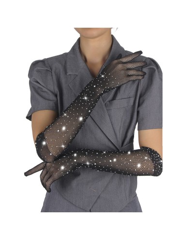 SUBBLIME - 957469SHINE TRANSPARENTE HANDSCHUHE SCHWARZ S/M