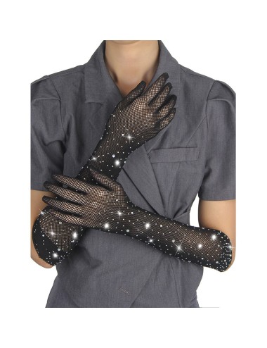 SUBBLIME - 957469SHINE TRANSPARENTE HANDSCHUHE SCHWARZ S/M