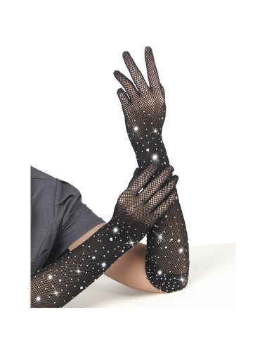 SUBBLIME - 957469SHINE TRANSPARENTE HANDSCHUHE SCHWARZ S/M