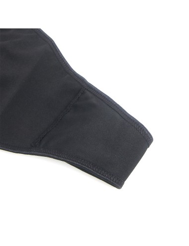 SUBBLIME - 957520 LEDERKLEID MIT BLUMENSPITZE SCHWARZ S/M