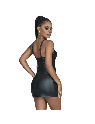SUBBLIME - 957575 LEDERKLEID MIT REISSVERSCHLUSS SCHWARZ L/XL