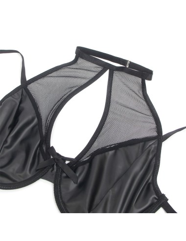 SUBBLIME - 957599 LEDER-BH UND ROCK-SET SCHWARZ L/XL