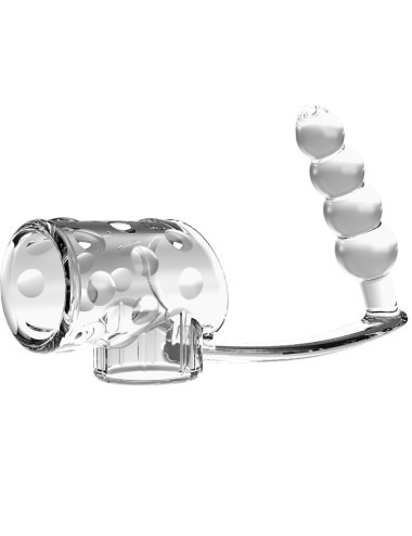 PRETTY LOVE - PENISHÜLLE MIT ANAL-PLUG TRANSPARENT