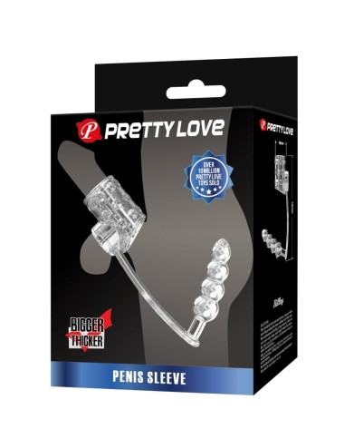 PRETTY LOVE - PENISHÜLLE MIT ANAL-PLUG TRANSPARENT