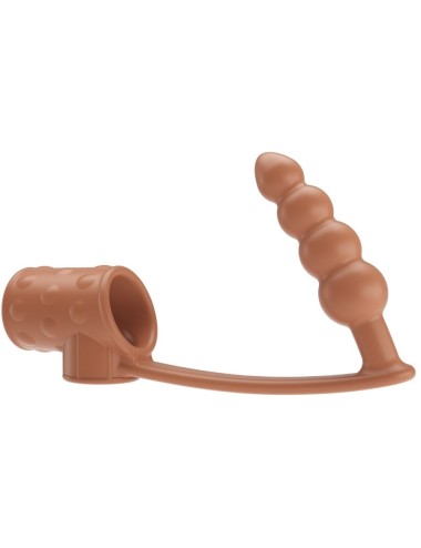 PRETTY LOVE - PENISHÜLLE MIT ANALPLUG NATUR