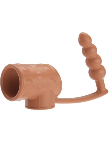 PRETTY LOVE - PENISHÜLLE MIT ANALPLUG NATUR