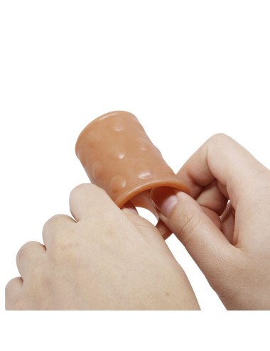 PRETTY LOVE - PENISHÜLLE MIT ANALPLUG NATUR