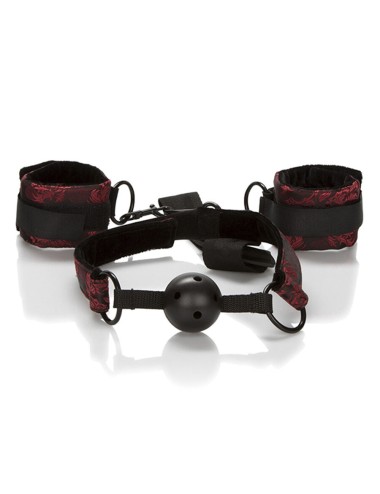 CALEXOTICS - SCANDAL ATMUNGSAKTIVER BALLKNEBEL MIT HANDSCHELLEN