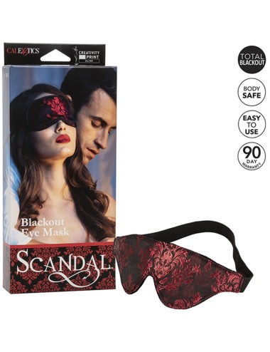 CALEXOTICS – SCANDAL BLICKDICHTE AUGENMASKE MIT ROTEN DETAILS