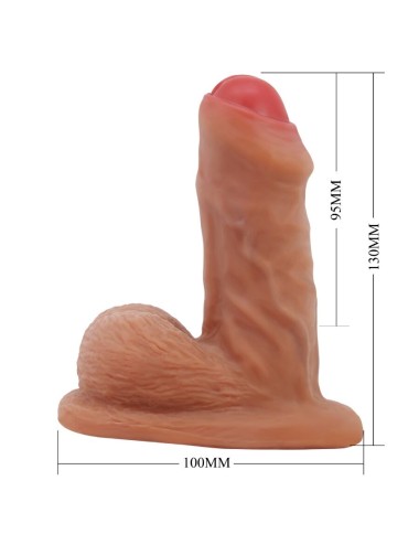PRETTY LOVE - WARNELL ULTRA REALISTISCHER UND ELASTISCHER DILDO 9,5 CM MULATO