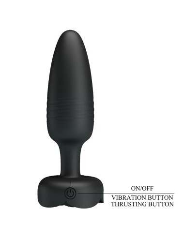 PRETTY LOVE - TARION ANAL PLUG MIT LED LICHT SCHWARZ 12,5 CM