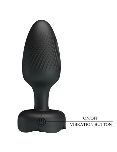 PRETTY LOVE - VARIAN ANAL PLUG MIT LED-LICHT SCHWARZ 10,8 CM