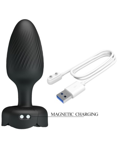 PRETTY LOVE - OSBORN ANAL PLUG MIT LED LICHT SCHWARZ 9,8 CM