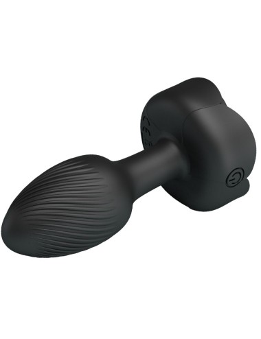 PRETTY LOVE - OLMAN ANAL PLUG MIT LED LICHT SCHWARZ 8