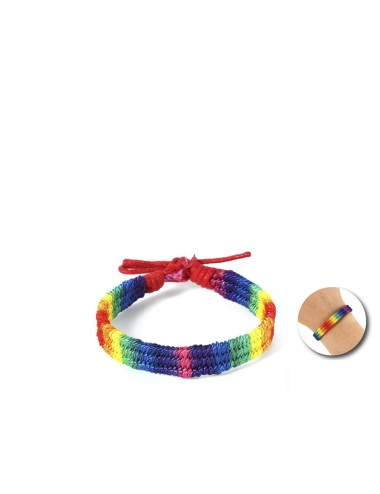 PRIDE - REGENBOGENFLAGGE GEFLOCHTENES ARMBAND