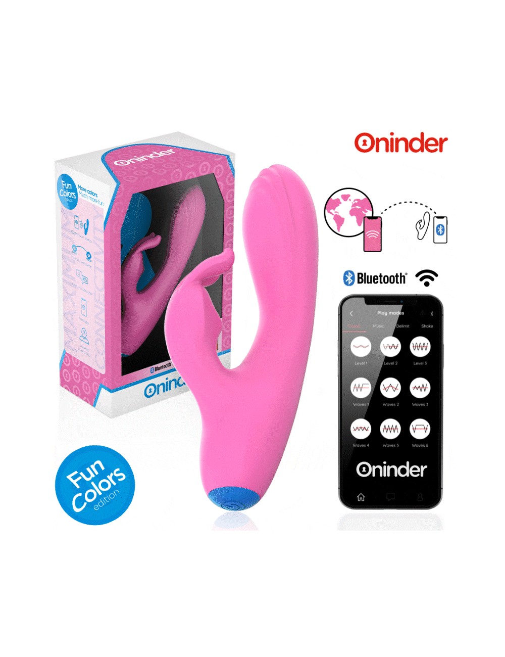 ONINDER CUTE - LOVE BUNNY VIBRATOR G-SPOT CLITORIS - KOSTENLOSE WELTWEITE APP