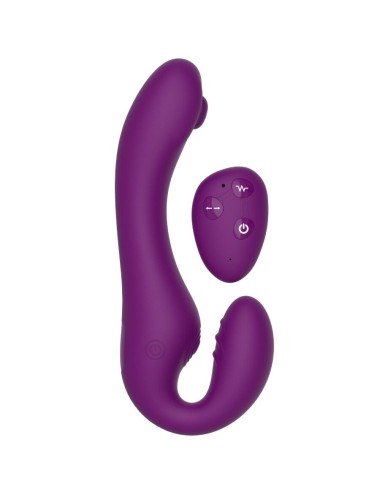 XOCOON - 2 IN 1 STRAPLESS STRAP-ON VIBRATOR MIT FERNBEDIENUNG LILA