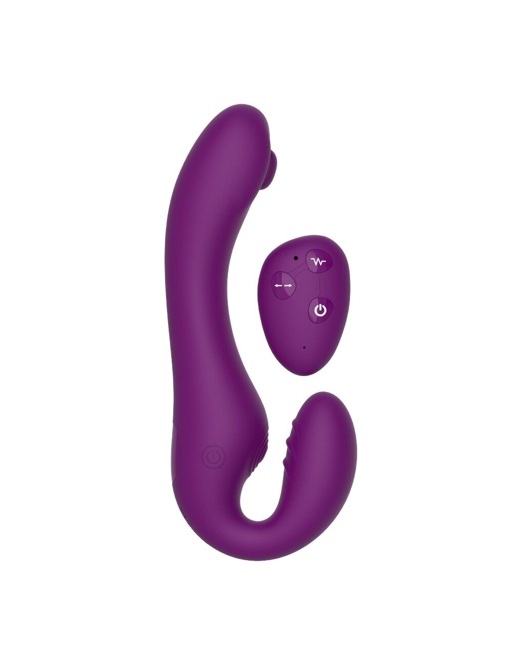 XOCOON - 2 IN 1 STRAPLESS STRAP-ON VIBRATOR MIT FERNBEDIENUNG LILA