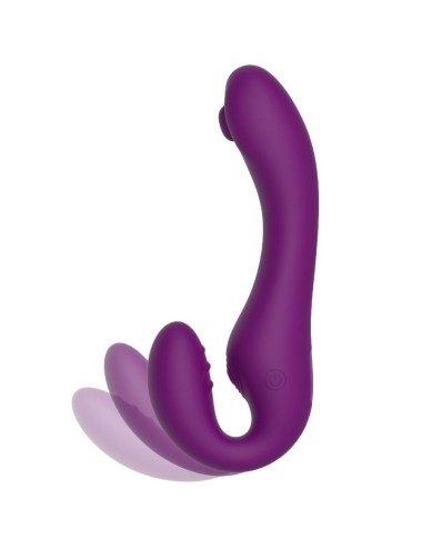 XOCOON - 2 IN 1 STRAPLESS STRAP-ON VIBRATOR MIT FERNBEDIENUNG LILA