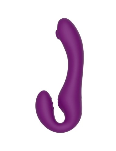 XOCOON - 2 IN 1 STRAPLESS STRAP-ON VIBRATOR MIT FERNBEDIENUNG LILA