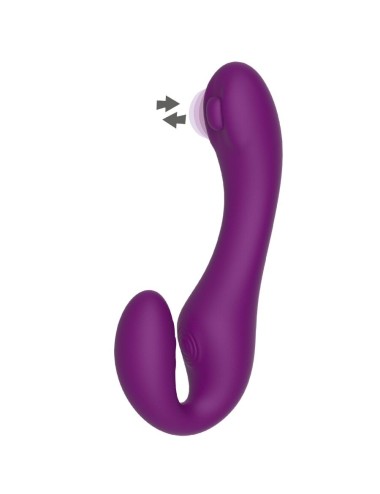XOCOON - 2 IN 1 STRAPLESS STRAP-ON VIBRATOR MIT FERNBEDIENUNG LILA