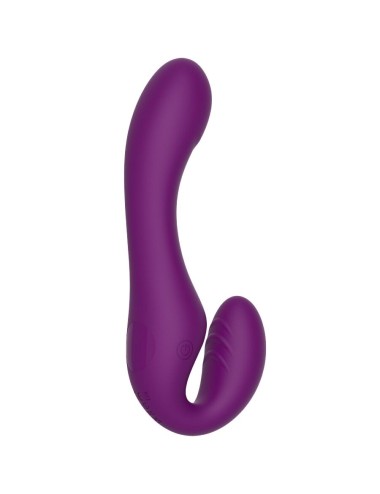 XOCOON - 2 IN 1 STRAPLESS STRAP-ON VIBRATOR MIT FERNBEDIENUNG LILA