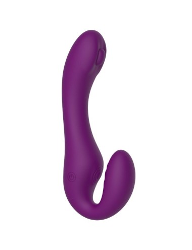 XOCOON - 2 IN 1 STRAPLESS STRAP-ON VIBRATOR MIT FERNBEDIENUNG LILA