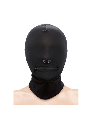 NS NOVELTIES - FETISH & FASHION GESCHLOSSENE MUNDHAUBE MIT REISSVERSCHLUSS NYLON SCHWARZ