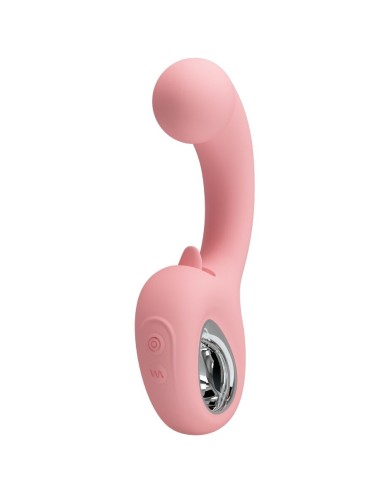 PRETTY LOVE - ERYNNYES G-SPOT VIBRATOR + KLITORIS-STIMULATOR 10 VIBRATIONEN ROSA