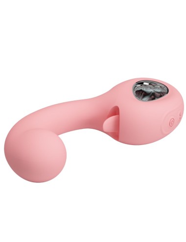 PRETTY LOVE - ERYNNYES G-SPOT VIBRATOR + KLITORIS-STIMULATOR 10 VIBRATIONEN ROSA
