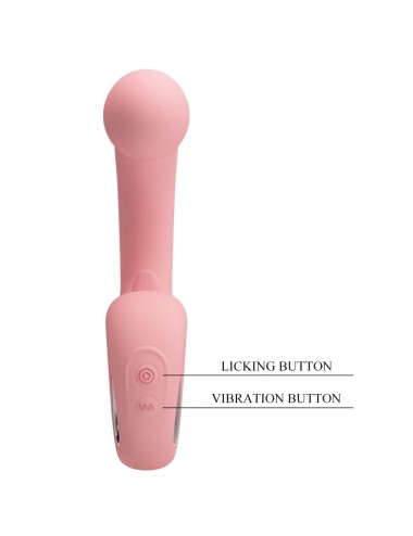PRETTY LOVE - ERYNNYES G-SPOT VIBRATOR + KLITORIS-STIMULATOR 10 VIBRATIONEN ROSA