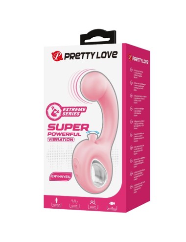 PRETTY LOVE - ERYNNYES G-SPOT VIBRATOR + KLITORIS-STIMULATOR 10 VIBRATIONEN ROSA