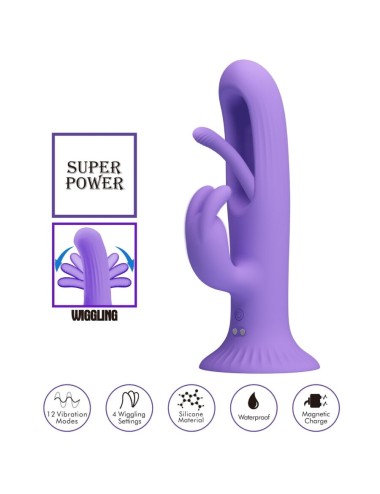 PRETTY LOVE - KILLMOULIS RABBIT VIBRATOR 12 VIBRATIONSMODI LILA