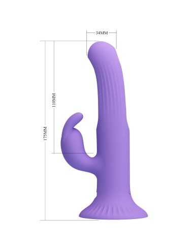 PRETTY LOVE - KILLMOULIS RABBIT VIBRATOR 12 VIBRATIONSMODI LILA