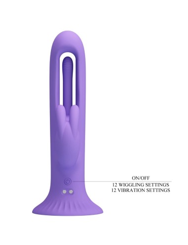 PRETTY LOVE - KILLMOULIS RABBIT VIBRATOR 12 VIBRATIONSMODI LILA