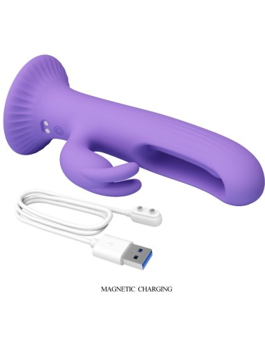 PRETTY LOVE - KILLMOULIS RABBIT VIBRATOR 12 VIBRATIONSMODI LILA