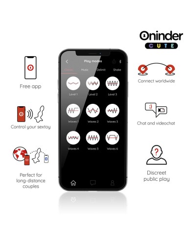 ONINDER CUTE - LOVE BUTT VIBRIERENDER ANALPLUG-DILATATOR - KOSTENLOSE WELTWEITE APP