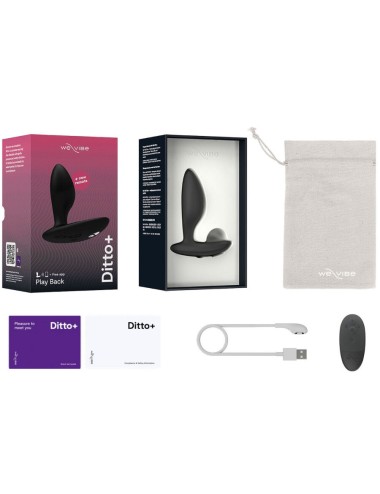 WE-VIBE - DITTO+ ANAL PLUG VIBRATOR SCHWARZ