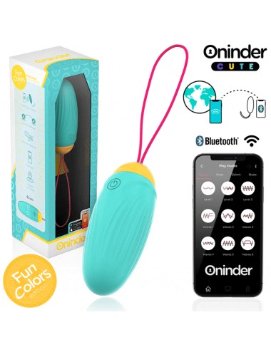 ONINDER CUTE - LOVE PLEASURE VIBRO-ROTIERENDES SILIKON-EDELSTEIN-EI - KOSTENLOSE WELTWEITE APP