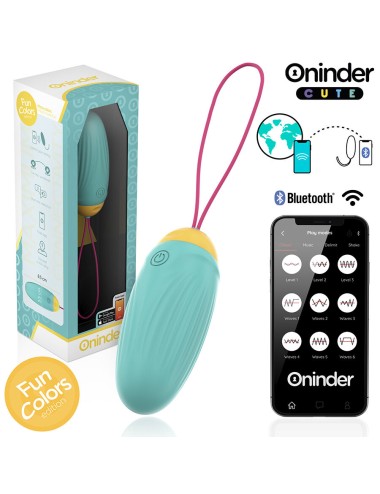 ONINDER CUTE - LOVE PLEASURE VIBRO-ROTIERENDES SILIKON-EDELSTEIN-EI - KOSTENLOSE WELTWEITE APP