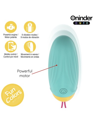 ONINDER CUTE - LOVE PLEASURE VIBRO-ROTIERENDES SILIKON-EDELSTEIN-EI - KOSTENLOSE WELTWEITE APP