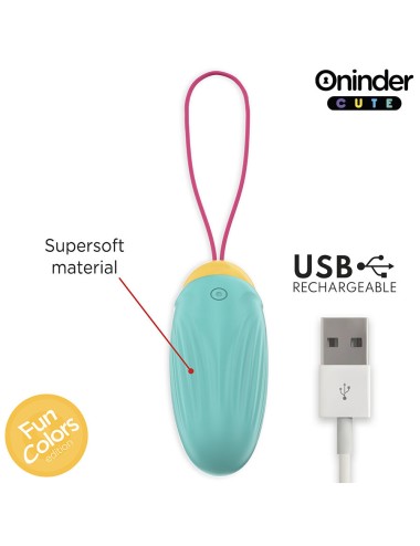ONINDER CUTE - LOVE PLEASURE VIBRO-ROTIERENDES SILIKON-EDELSTEIN-EI - KOSTENLOSE WELTWEITE APP