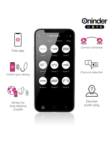 ONINDER CUTE - LOVE PLEASURE VIBRO-WAVE TAPPING SILIKON-EI - KOSTENLOSE WELTWEITE APP