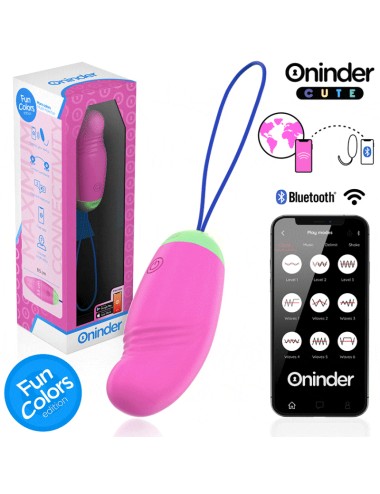 ONINDER CUTE - LOVE PLEASURE VIBRO-ROTIERENDES EI 360° SILIKON - KOSTENLOSE WELTWEITE APP