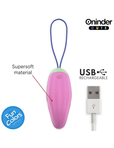 ONINDER CUTE - LOVE PLEASURE VIBRO-ROTIERENDES EI 360° SILIKON - KOSTENLOSE WELTWEITE APP