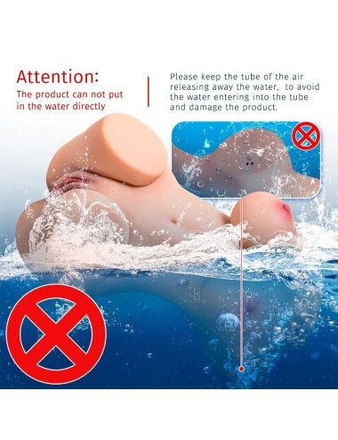 XISE - WENDY SUCKING WEIBLICHER TORSO MIT VIBRATION UND FERNBEDIENUNG 6 KG